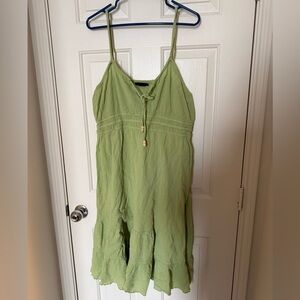 Torrid green swim midi dress coverup women’s plus size 18